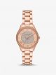 Michael Kors - Mini Lauryn Pavé Rose Gold-Tone Watch